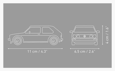 Volkswagen Golf GTI (white) car brick model - COBI 24662 - 74 bricks car Cobi 