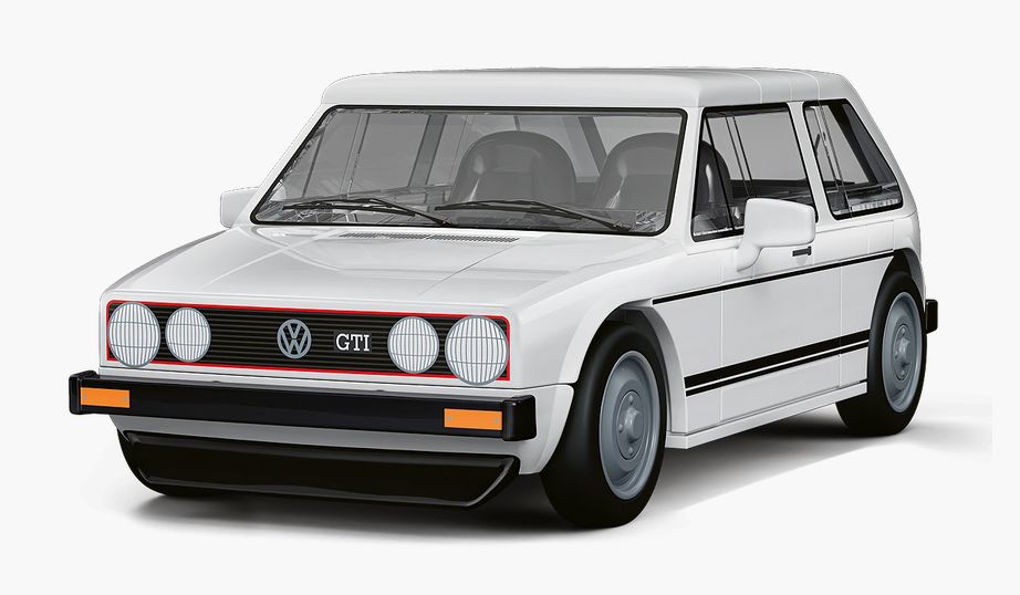 Volkswagen Golf GTI (white) car brick model - COBI 24662 - 74 bricks ...