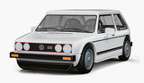 Volkswagen Golf GTI (white) car brick model - COBI 24662 - 74 bricks car Cobi 