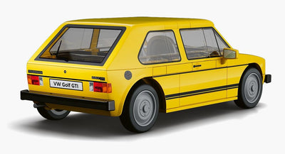 Volkswagen Golf GTI (yellow) car brick model - COBI 24663 - 74 bricks car Cobi 