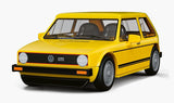 Volkswagen Golf GTI (yellow) car brick model - COBI 24663 - 74 bricks car Cobi 