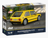 Volkswagen Golf GTI (yellow) car brick model - COBI 24663 - 74 bricks car Cobi 