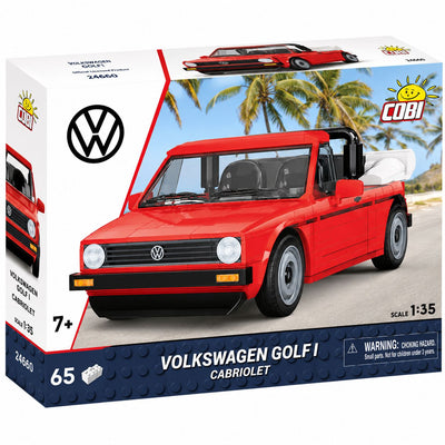 Volkswagen Golf I Cabriolet (red) car brick model - COBI 24660 - 65 bricks car Cobi 