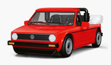 Volkswagen Golf I Cabriolet (red) car brick model - COBI 24660 - 89 bricks car Cobi 