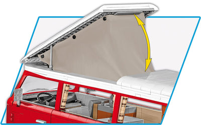 Volkswagen T2a Campervan brick model - COBI 24361 - 2775 bricks car Cobi 