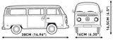 Volkswagen T2a Campervan brick model - COBI 24362 - 2300 bricks car Cobi 