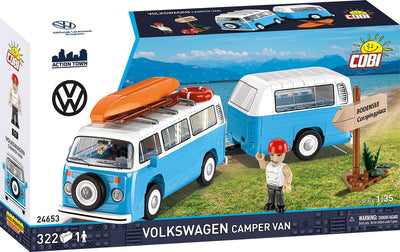 Volkswagen T2b Campingwagen brick model - COBI 24653 - 322 bricks car Cobi 