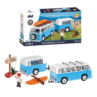 Volkswagen T2b Campingwagen brick model - COBI 24653 - 322 bricks car Cobi 