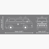 Volkswagen T3 Krankenwagen brick model - COBI 24636 - 146 bricks car Cobi 
