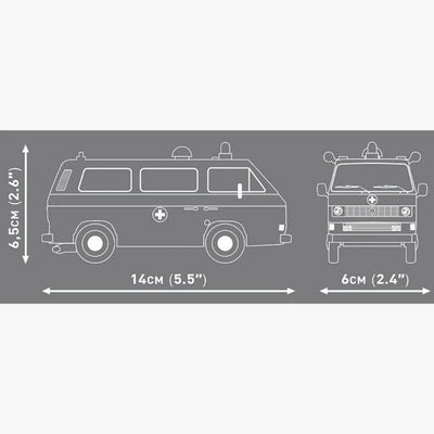 Volkswagen T3 Krankenwagen brick model - COBI 24636 - 146 bricks car Cobi 