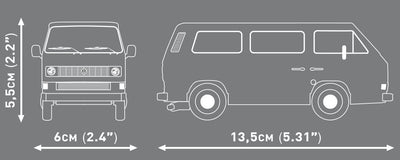 Volkswagen Transporter III (1979) bus brick model - COBI 24634 - 140 bricks car Cobi 