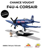 Vought F4U-4 Corsair Flying Bulls brick plane model - COBI 26634 - 641 bricks Planes Cobi 
