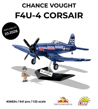 Vought F4U-4 Corsair Flying Bulls brick plane model - COBI 26634 - 641 bricks Planes Cobi 