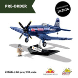 Vought F4U-4 Corsair Flying Bulls brick plane model - COBI 26634 - 641 bricks Planes Cobi 