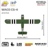 Waco CG-4 brick glider model - COBI 5755- 784 bricks Planes Cobi 