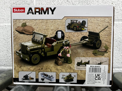 Willys Jeep brick model - Sluban M38-B0853 - 143 bricks Tank SLUBAN 