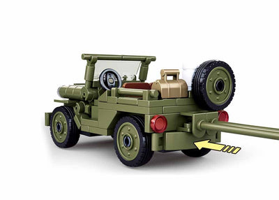 Willys Jeep brick model - Sluban M38-B0853 - 143 bricks Tank SLUBAN 