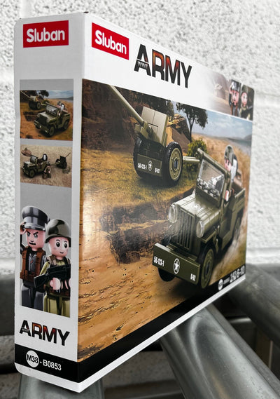 Willys Jeep brick model - Sluban M38-B0853 - 143 bricks Tank SLUBAN 