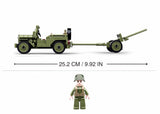 Willys Jeep brick model - Sluban M38-B0853 - 143 bricks Tank SLUBAN 