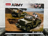 Willys Jeep brick model - Sluban M38-B0853 - 143 bricks Tank SLUBAN 