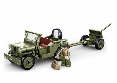 Willys Jeep brick model - Sluban M38-B0853 - 143 bricks Tank SLUBAN 