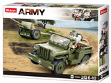 Willys Jeep brick model - Sluban M38-B0853 - 143 bricks Tank SLUBAN 