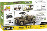 Willys MB 132 KL Jeep brick model - COBI 3133 - 132 bricks Other Military Cobi 