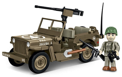 Willys MB 132 KL Jeep brick model - COBI 3133 - 132 bricks Other Military Cobi 