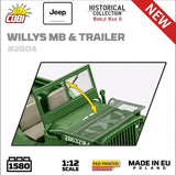Willys MB - COBI 2804 - 1510 brick Jeep model - Executive Edition car Cobi 