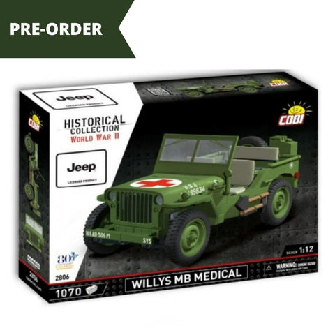 Willys MB Medical - COBI 2806 - 1070 brick Jeep model car Cobi 