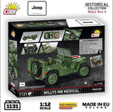 Willys MB Medical - COBI 2806 - 1131 brick Jeep model car Cobi 