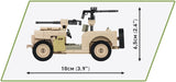 Willys MB SAS brick model - COBI 2298 - 180 bricks Other Military Cobi 