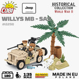 Willys MB SAS brick model - COBI 2298 - 180 bricks Other Military Cobi 
