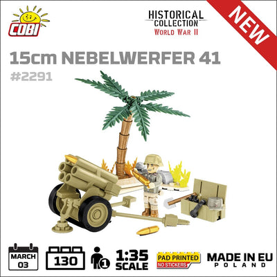 15CM Nebelwerfer 41 DAK - COBI 2291 - 130 Bricks - BRICKTANKS