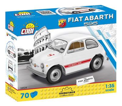 1965 Fiat 500 Abarth 595 - Cobi-24524 - (Young Timer Collection) 70 brick car - BRICKTANKS