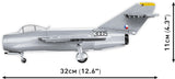 Aero S-102 (MiG-15SB) - Czechoslovakian Air Force - COBI 5821 - 504 Bricks - BRICKTANKS