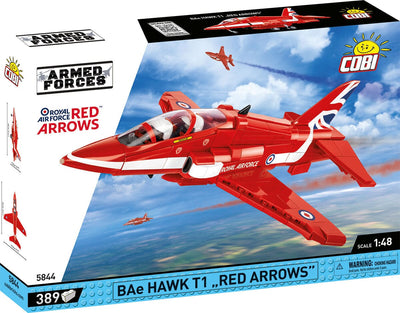 BAe Hawk T1 Red Arrows brick plane model - COBI 5844 - 389 bricks Planes Cobi 