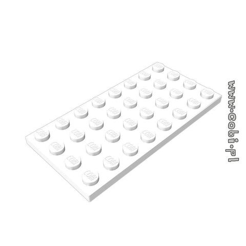 Baseplate 4x8 1/3 - White - BRICKTANKS