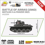 Battle of Arras (1940) Matilda II vs Panzer 38(t) - COBI 2284 - 1008 Bricks Tank Cobi 