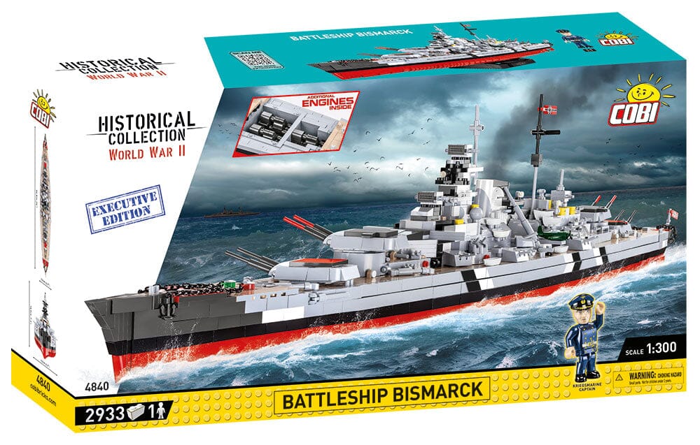 Battleship Bismarck Executive Edition brick model COBI 4840