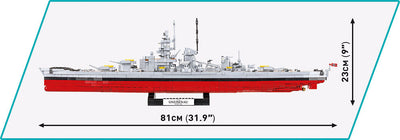 Battleship Gneisenau - COBI 4835 - 2417 Bricks - BRICKTANKS