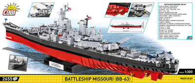 Battleship Missouri - COBI 4837 - 2640 Bricks - BRICKTANKS