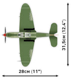 Bell P-39Q Airacobra plane brick model - COBI 5747- 380 brick Planes Cobi 