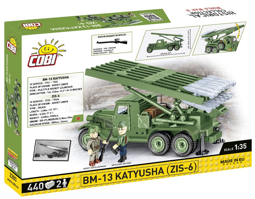 BM-13 Katyusha rocket launcher brick model - COBI 2280 - 440 bricks ...
