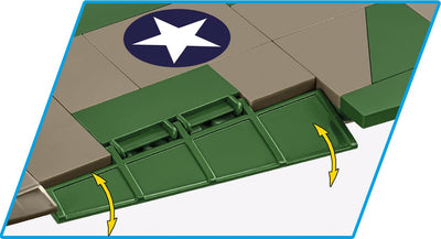 Boeing B17 "Flying Fortress" "Memphis Belle" - COBI 5749 - 1376 brick aircraft Planes Cobi 