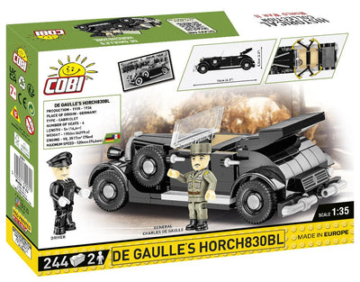Charles De Galle's 1936 Horch 830 - COBI 2261 - 244 bricks - BRICKTANKS
