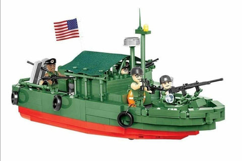 Patrol River Boat MK II - COBI 2238 - 615 brick boat - BRICKTANKS