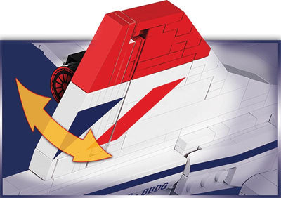 Concorde - COBI 1917 - 455 brick passenger aircraft - BRICKTANKS