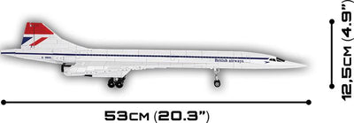 Concorde - COBI 1917 - 455 brick passenger aircraft - BRICKTANKS