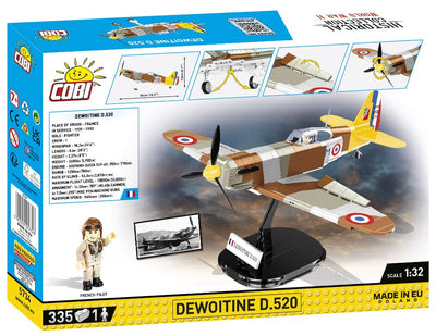 Dewoitine D.520 - COBI 5734 - 328 Bricks - BRICKTANKS